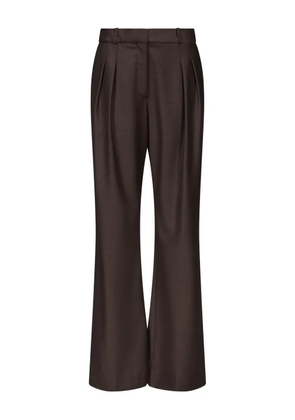 LouLou de Saison pleated straight-leg trousers - Black