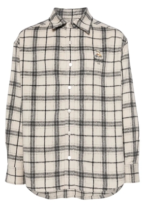 Musium Div. plaid-patterned shirt - White