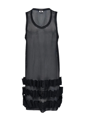 Comme des Garçons Homme Plus ruffled tank top - Black