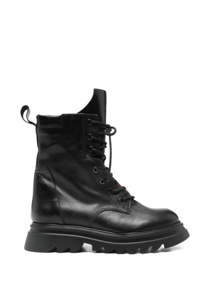 Pedro Miralles lace-up lug-sole boots - Black