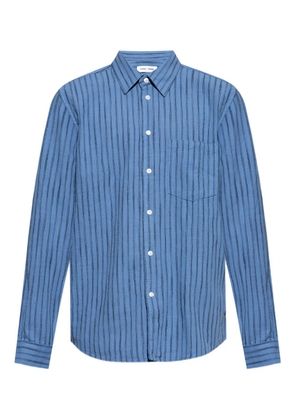 SAMSOE SAMSOE striped shirt - Blue