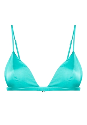 Fleur Du Mal Luxe triangle bra - Green