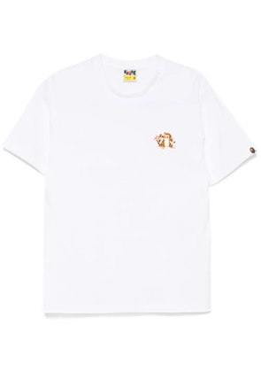 A BATHING APE® embroidered T-shirt - White