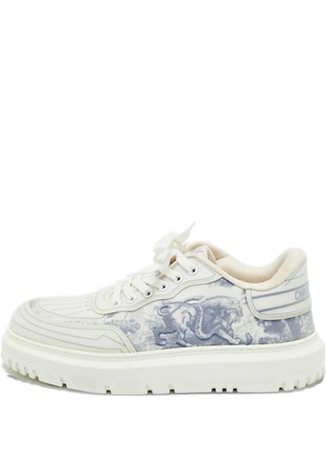 Christian Dior Pre-Owned Dior Addict logo sneakers - White