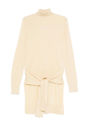 TOTEME tie-detail turtleneck dress - Neutrals