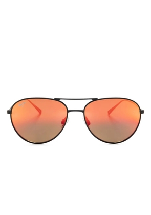 Maui Jim Walaka pilot-frame sunglasses - Black