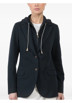 Eleventy detachable-hood jacket - Blue