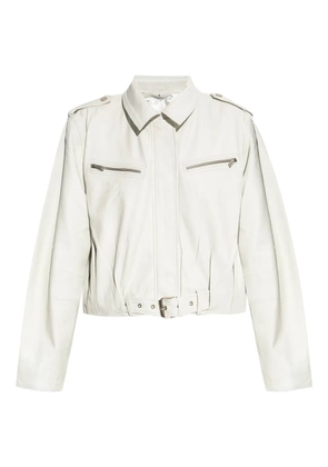 Gestuz leather jacket - White