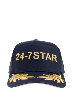 DSQUARED2 24-7 Star leaf-embellished cap - Blue