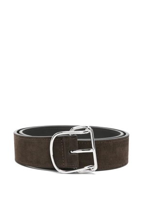 TOTEME swirl suede belt - Brown