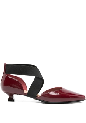Marc Ellis 30mm elastic strap pumps - Red