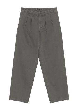 ASPESI pleated cotton straight-leg trousers - Grey