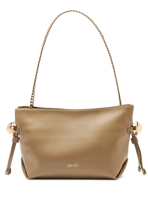 LIU JO twisted chain detail shoulder bag - Neutrals