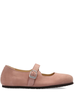 Birkenstock Santa Clarita leather ballet flats - Pink