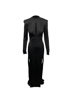Balmain Pre-Owned cutout side-slit maxi dress - Black