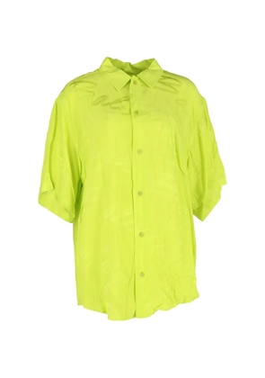 Balenciaga Pre-Owned logo-embroidered shirt - Yellow