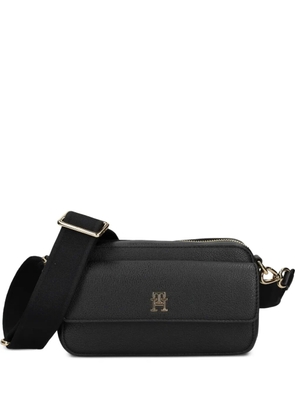 Tommy Hilfiger zip-fastening flap cross body bag - Black