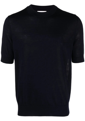 Ballantyne fine-knit wool T-shirt - Blue