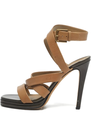Saint Laurent Pre-Owned strappy sandals - Neutrals