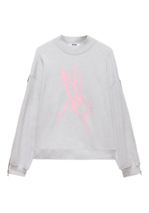MSGM graphic-print sweatshirt - Grey