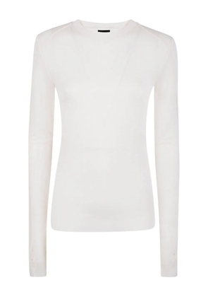 Thom Krom long-sleeved sweater - White