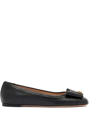 Bally B-Bow quilted leather ballet flats - Black