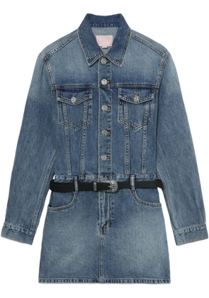 A BATHING APE® denim mini dress - Blue