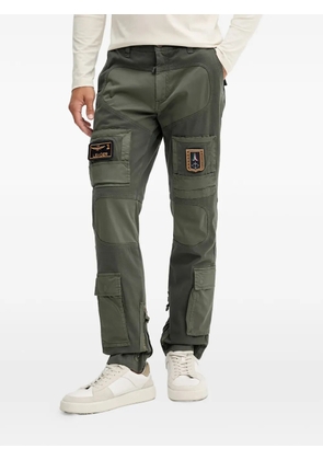 Aeronautica Militare patch-detail trousers - Green
