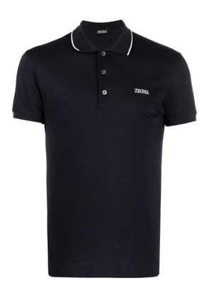 Zegna short-sleeve polo shirt - Blue
