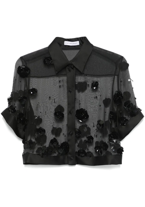 Viktor & Rolf sequin-embellished cropped shirt - Black