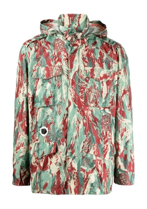 Billionaire Boys Club camouflage-print hooded jacket - Green