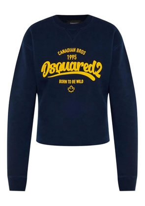 DSQUARED2 logo-print sweatshirt - Blue