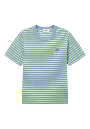 CHOCOOLATE striped logo t-shirt - Blue