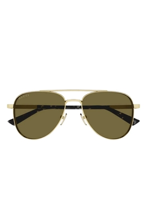 Gucci pilot-frame sunglasses - Gold