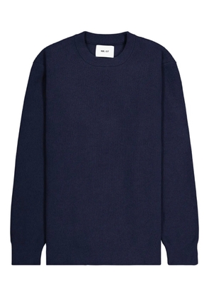 NN07 ribbed crew-neck sweater - Blue
