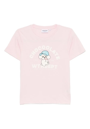 CHOCOOLATE graphic-print T-shirt - Pink