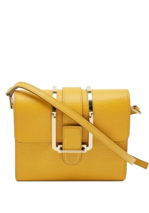 Chloé Pre-Owned leather buckle crossbody bag - Yellow