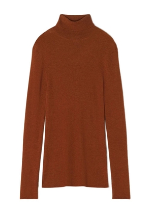 Lanvin ribbed turtleneck sweater - Brown