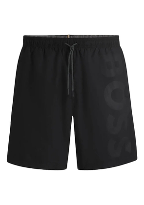 BOSS drawstring-waist swim shorts - Black