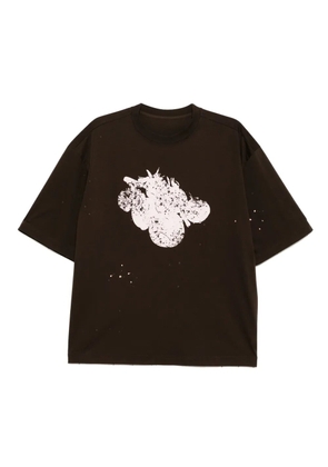 CROQUIS graphic-print T-shirt - Brown