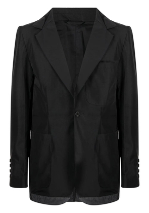 The Power For The People single-breasted blazer - Black