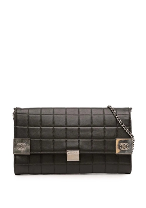CHANEL Pre-Owned 2000-2002 Quilted Lambskin Chocolate Bar shoulder bag - Black