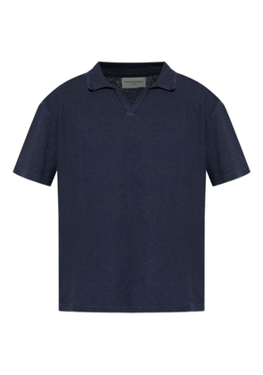 Officine Generale cotton polo shirt - Blue