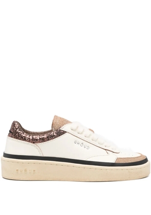 GHŌUD Pads glitter-detail panelled sneakers - Neutrals