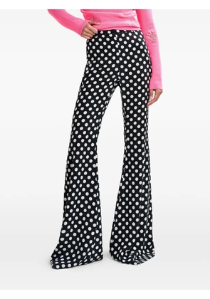 Essentiel Antwerp polka-dot flared trousers - Black