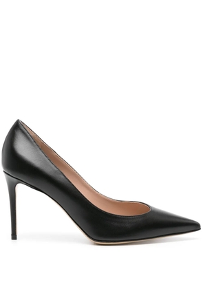 Scarosso Greta 90mm leather pumps - Black