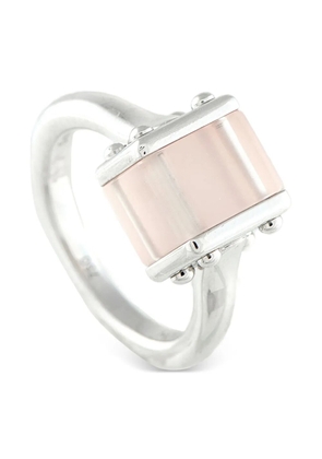 Louis Vuitton Pre-Owned 18K white gold rose quartz ring - Silver