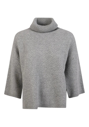 Fabiana Filippi turtleneck waffle-knit sweater - Grey