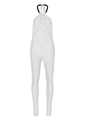 Atu Body Couture polka dot jumpsuit - White