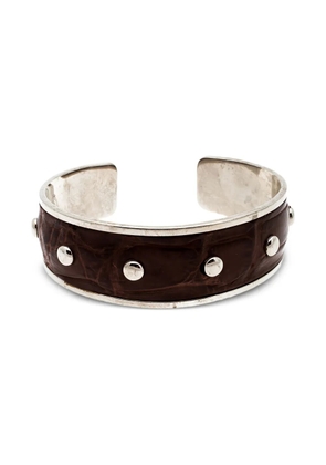 Tod's Vintage leather stud bracelet - Silver